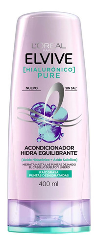 Elvive Pure L´oréal Paris Acondicionador Hialuronico 400ml