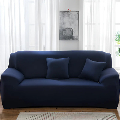 Funda Sofá Sillon Protector Cubre Elastica 2 Plazas Lavable Color Azul Oscuro Topfuture Tf-185 | MercadoLibre