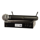 Microfone Shure Blx24rbr/sm58-m15 S/fio Sm58 Para Vocais