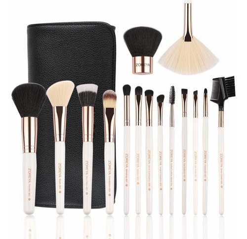 Brochas Set De Pinceles Para Maquillaje 15 Piezas Pince Bcm