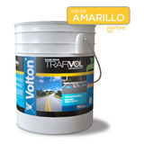 Pintura P/trafico Base Agua Color Amarillo, Volton Cub 19l