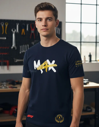 Playera F1 Max Verstappen Campeon Redbull