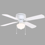 Ventilador Abanico Techo Littleton 42 Blanco Y Roble