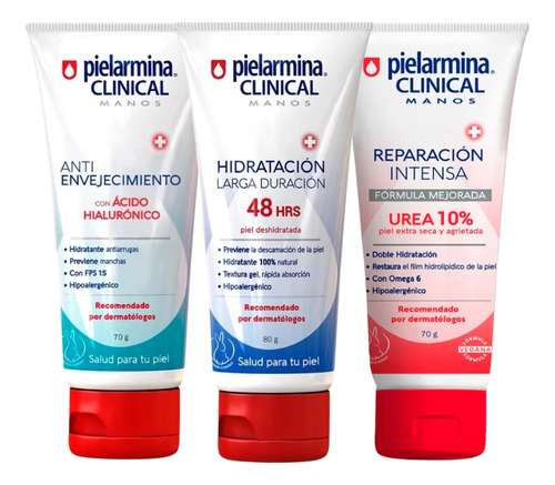  Set Cremas De Manos Pielarmina Clinical
