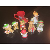 Figuras  Porcelana Vintage Lote Lindo Navideño Buen Precio