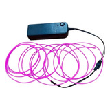 Hilo De Neon Led Pilas Luces Cable 3 Mts Color De La Luz Violeta