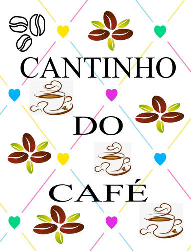 Placa Decorativa Quadrinho Cantinho Do Café Time Tam P 15x20