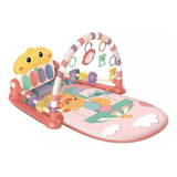 Tapete Piano Atividades Interativo Bebe Infantil Rosa Zoop