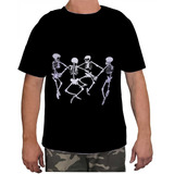 Camisa Camiseta Masculina Estampa Caveira Osso Esqueleto 7