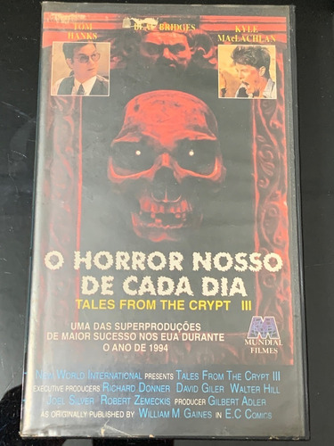 Fita Vhs Filme Horror Nosso Cada Dia Original Video Cassete