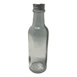 Botella Vidrio Redonda 50 Ml, Tequilera Mini Aluminio (30pz)