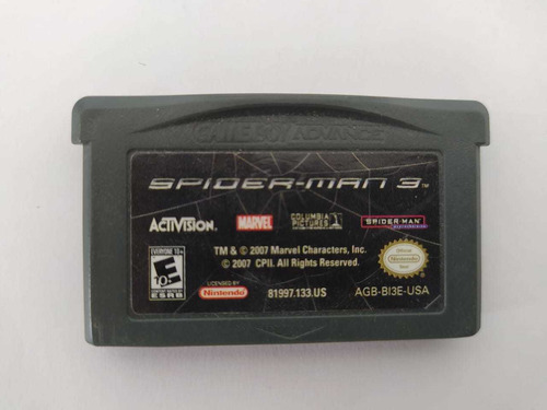 Spiderman 3 - Gameboy Advance 