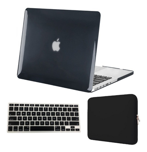 Kit Capa Macbook Pro 13 A1502 Apple + Bag + Pelicula Teclado