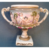 Copon Copa Centro De Mesa Porcelana Capo Di Monte Querubin