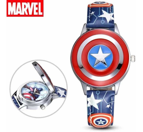 Reloj Spiderman O Capitán America O Ironman Marvel 