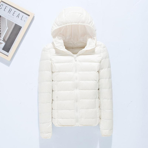 Warm Ultralight Winter Jacket With Hood For Women.