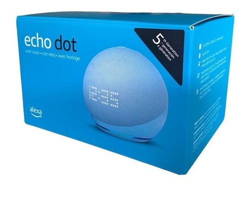 Parlante Amazon Echo Dot Con Reloj 5 Generación Alexa