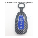Carbon Case For Car Key For Hyund 5 Btn Black