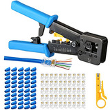 Herramienta De Crimpación Hiija Rj45, Cat5, Cat5, Cat6