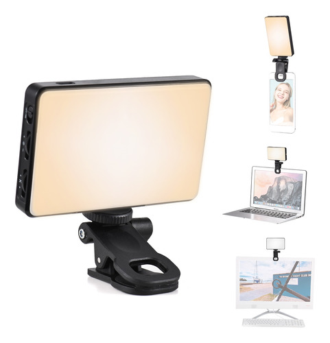 Luz De Vídeo Led Con Clip P/ordenador Tableta Teléfono Móvil