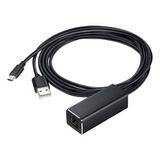 Adaptador Ethernet Negro Micro Usb A Red De 10/100mbps