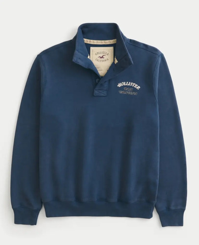 Sudadera Hollister De Cuello 100% Original Y Nueva De Hombre