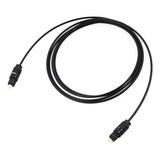 Cable Audio Optico Digital Fibra Optica 1,5m Toslink Dorada