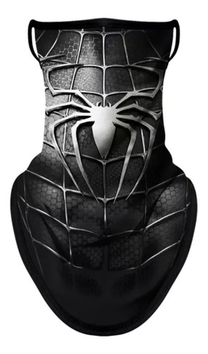 Mascarilla Bandana Hombre Araña Pasamontaña Negra Regalo