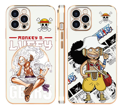 Luffy Usopp One Piece Funda Para iPhone Funda 2pcs Opuw23