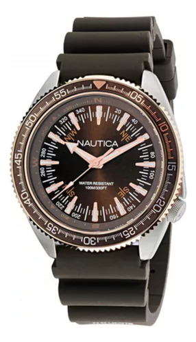 Reloj Para Hombre Nautica Vintage Napnvf302 Marrón