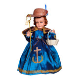 Vestido De Niño Dios - Santo Niño De Atocha Azul Talla 12