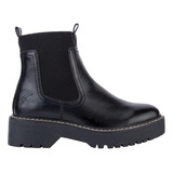 Bota Moto Suela Track Goodyear Negro Mujer 2944