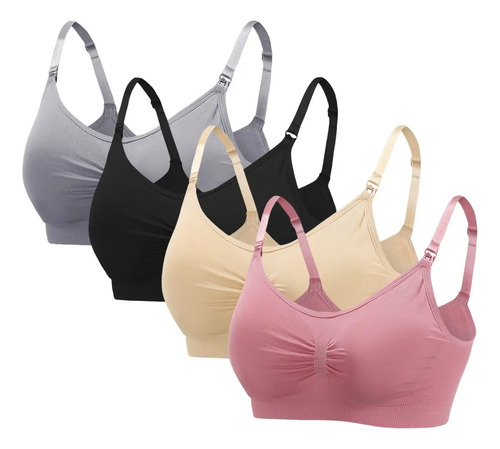 Pack De 4 Sujetadores De Lactancia Ropa De Maternidad | MercadoLibre