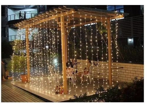 Hopemob Cortina Led Blanco Frio O Blancc Calido 3x3 Decoracion Todo Evento Boda Fiesta Navidad Jardin