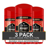 Paquete De 3 Desodorante  Stick Old Spice De Arrogancia Anti