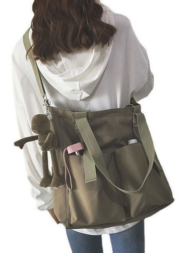 Bolso Bandolera Informal Oxford Impermeable De Lona