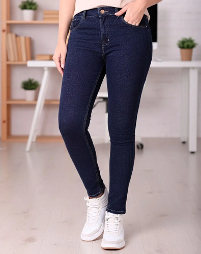 Jeans Mujer Basico Skinny Azul Oggi Katia 59105660 | Envío gratis
