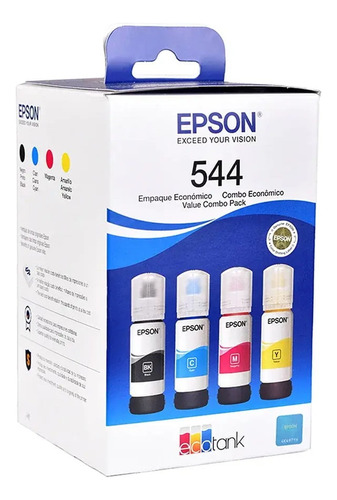 Tinta Epson T544 Original Combo Económico Por 4 Colores