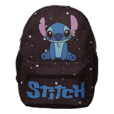 Mochila Infantil De Costas Estampa Stitch Tam G Resistente