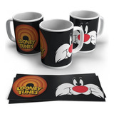 Mug Pocillos Vaso Looney Tunes Cumpleaños Regalos