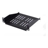 Bandeja Rack Ventilada Negra 1u 10 Pulgadas Angosto Linkmade