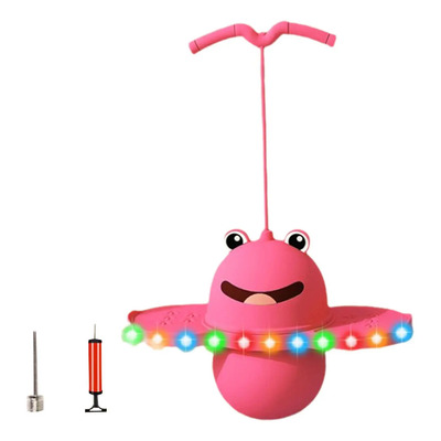 Pula Pula Sapo Saltador Rosa Brinquedo Infantil