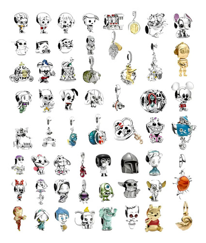 Charms Dijes Diversos Modelo Plata S925 Calidad Premium Joya | Meses sin interés