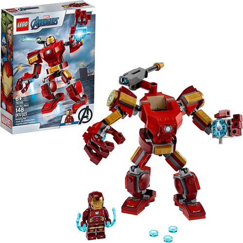 Lego Marvel Avengers Iron Man Mech 76140 Figura De Superhéro