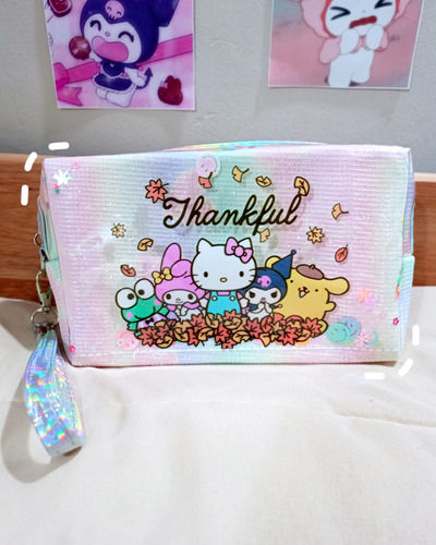 Cartuchera Neceser Sanrio Kawaii Espaciosa Hello Kitty Cute
