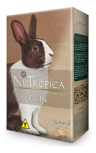 Ração Nutrópica Coelho Adulto Natural 1,2kg