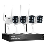 Kit Dvr Quadrant 4 Cámaras 6tb Vta+ Smart Home Color Blanco