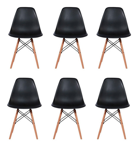 Silla Para Comedor Minimalista Eames 6 Piezas