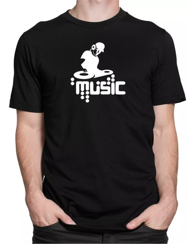 Camiseta Camisa Dj Pick-up Música Eletronica Rap Masculina