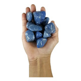 500g De Pedra Rolada De Quartzo Azul Natural Grande Chakras